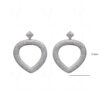 White Topaz Studded Festive Dangle Earrings FE-1218