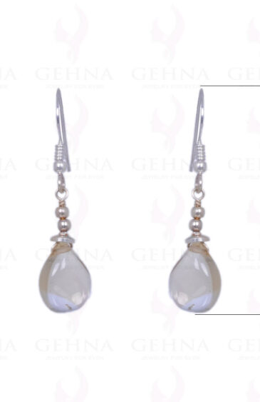 Citrine Gemstone Cabochon Drops Earrings Made In .925 Solid Silver ES-1219