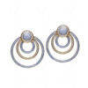 Topaz Studded Gold Plated Festive Earrings FE-1220