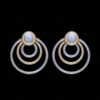 Topaz Studded Gold Plated Festive Earrings FE-1220