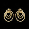 Topaz Studded Gold Plated Festive Earrings FE-1220