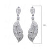 White Topaz Studded Flower Shape Earrings FE-1222