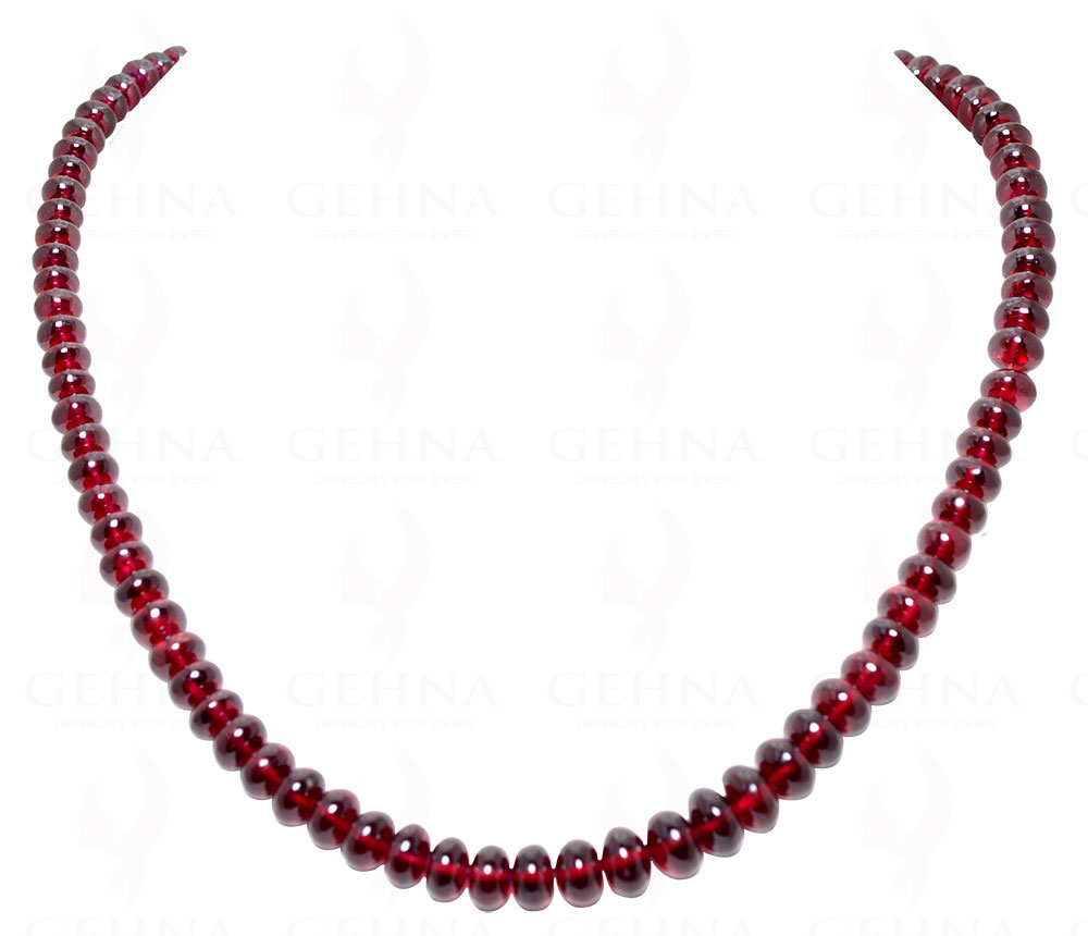 Ruby Gemstone Bead Necklace NP-1223