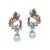 Pearl & Topaz Studded Elegant Pair Of Earrings FE-1224