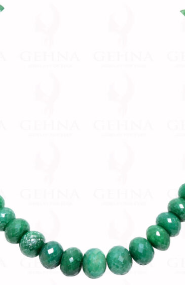 Emerald Gemstone Faceted Bead Necklace NP-1224