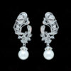 Pearl & Topaz Studded Elegant Pair Of Earrings FE-1224