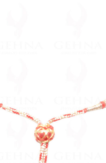 7 Rows Of Ruby Gemstone Faceted Bead Necklace NP-1225