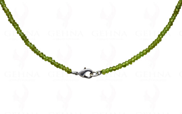 Lemon Topaz & Garnet Gemstone Bead Necklace With Solid Silver Pendant NS-1226