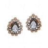 White Topaz Studded Elegant Pair Of Earrings FE-1227