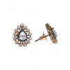 White Topaz Studded Elegant Pair Of Earrings FE-1227