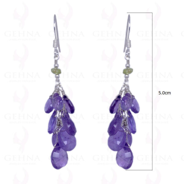 Amethyst & Peridot Gemstone Earrings Made In .925 Solid Silver ES-1233