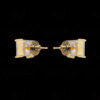 White Topaz Studded Gold Plated Tops Earrings FE-1233