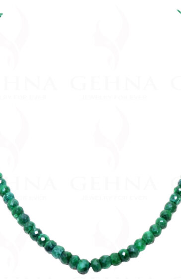 Emerald Gemstone Faceted Bead Necklace NP-1234