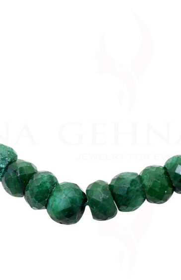 Emerald Gemstone Faceted Bead Necklace NP-1234