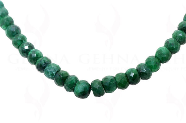 Emerald Gemstone Faceted Bead Necklace NP-1234