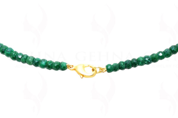 Emerald Gemstone Faceted Bead Necklace NP-1234