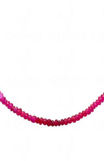 Emerald Ruby Sapphire Gemstone Faceted Bead Necklace NP-1236