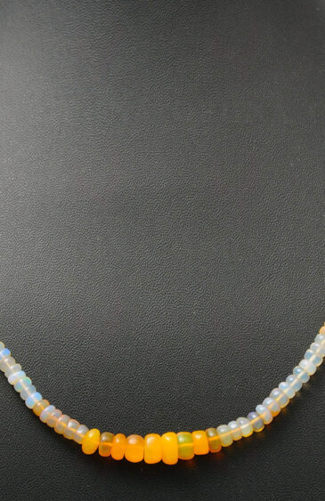 Multi Color Australian Opal Gemstone Round Cabochon Bead String NS-1236