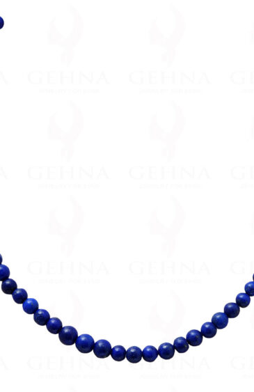 Lapis Lazuli Gemstone Round Cabochon Bead Strand NS-1238