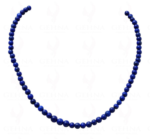 Lapis Lazuli Gemstone Round Cabochon Bead Strand NS-1238