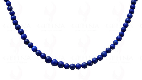 Lapis Lazuli Gemstone Round Cabochon Bead Strand NS-1238