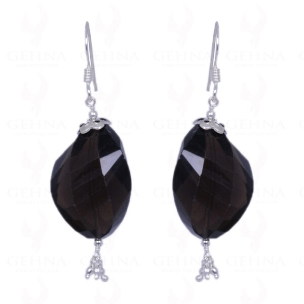 Smoky Topaz Gemstone Earrings Made In .925 Sterling Silver ES-1239