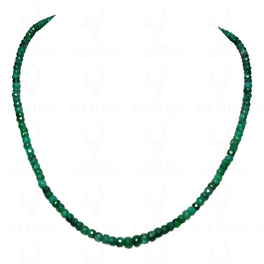 Emerald Gemstone Faceted Bead Necklace NP-1239