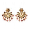 Pearl, Ruby & Topaz Studded With Enamel Work Festive Earrings FE-1239