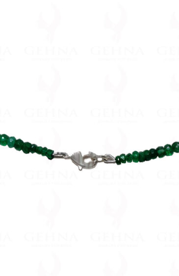 Emerald Gemstone Faceted Bead Necklace NP-1239