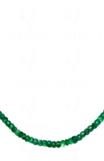 Emerald Gemstone Faceted Bead Necklace NP-1241