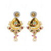 Ruby & Topaz Studded South India Tradition Earrings FE-1241