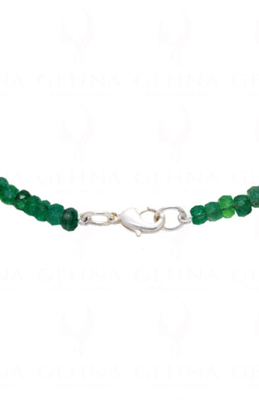 Emerald Gemstone Faceted Bead Necklace NP-1241