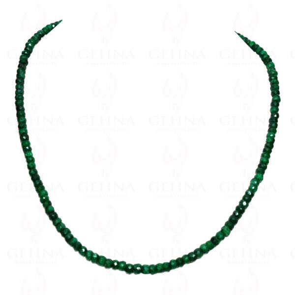 Emerald Gemstone Faceted Bead Necklace NP-1242