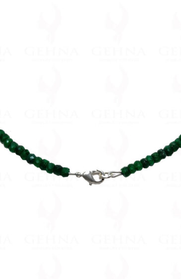 Emerald Gemstone Faceted Bead Necklace NP-1242