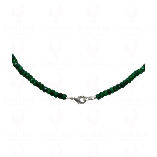 Emerald Gemstone Faceted Bead Necklace NP-1242