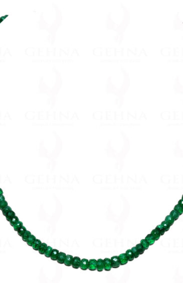 Emerald Gemstone Faceted Bead Necklace NP-1243