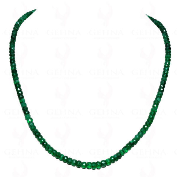 Emerald Gemstone Faceted Bead Necklace NP-1243