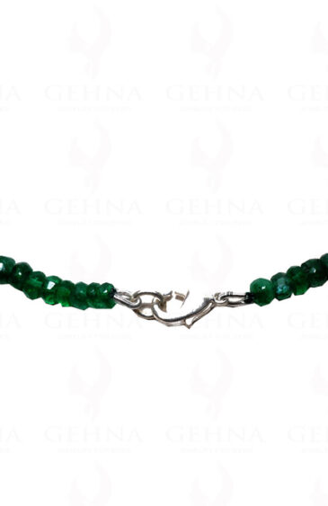 Emerald Gemstone Faceted Bead Necklace NP-1243