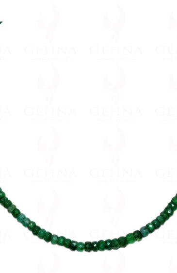 Emerald Gemstone Faceted Bead Necklace NP-1244