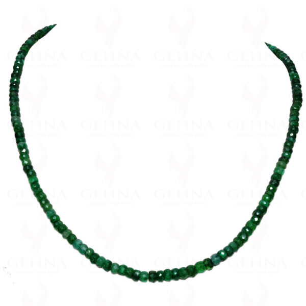 Emerald Gemstone Faceted Bead Necklace NP-1244