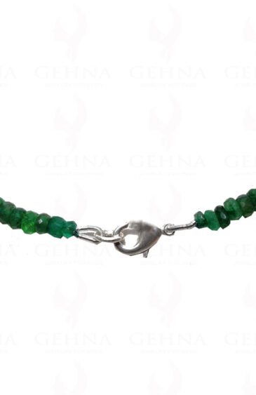 Emerald Gemstone Faceted Bead Necklace NP-1244