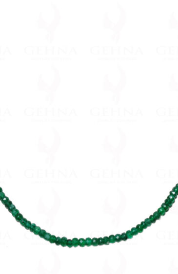 Emerald Gemstone Faceted Bead Necklace NP-1246