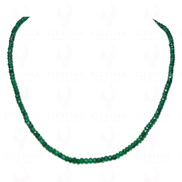 Emerald Gemstone Faceted Bead Necklace NP-1246