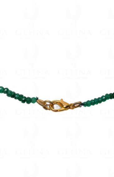 Emerald Gemstone Faceted Bead Necklace NP-1246