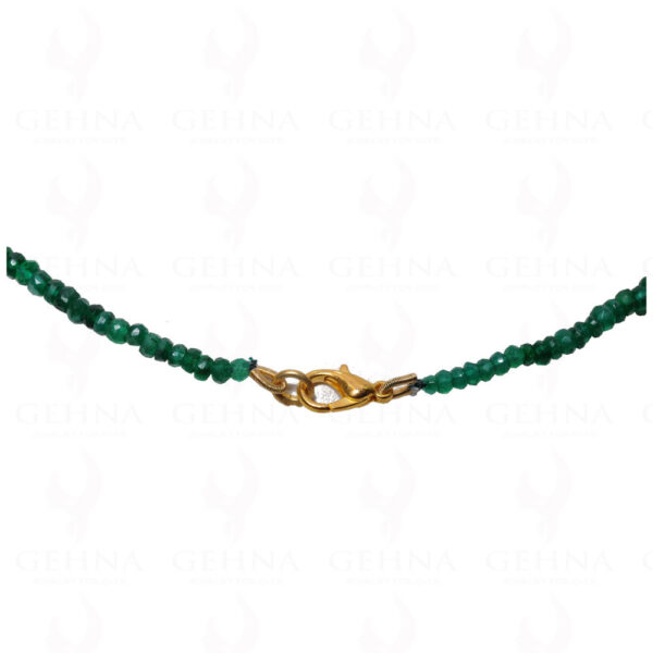 Emerald Gemstone Faceted Bead Necklace NP-1246