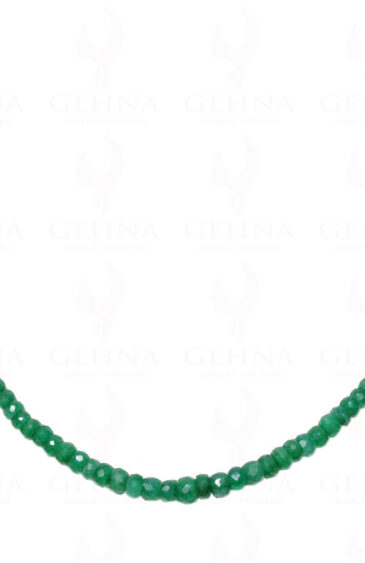 Emerald Gemstone Faceted Bead Necklace NP-1247