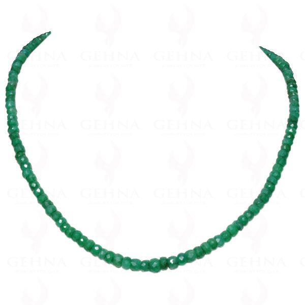 Emerald Gemstone Faceted Bead Necklace NP-1247