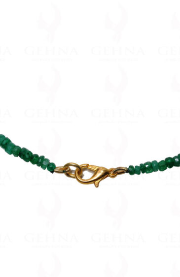 Emerald Gemstone Faceted Bead Necklace NP-1247