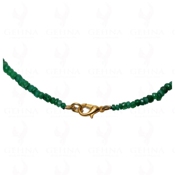 Emerald Gemstone Faceted Bead Necklace NP-1247