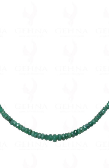 Emerald Gemstone Faceted Bead Necklace NP-1248